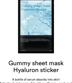 Abib Gummy Sheet Mask Hyaluron Sticker 10-Pack 27 g