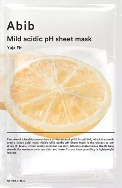 Abib Mild Acidic Ph Sheet Mask Yuja Fit 10-Pack 30 g
