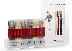 Acca Kappa Tooth Brush Vintage Medium Nylon Bristles White