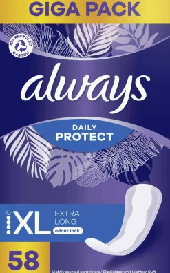 Always Daily Protect Extra Long Odour Lock Panty Liners
