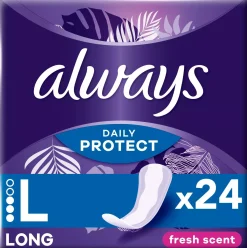 Always Daily Protect Long Panty Liners 24 Count