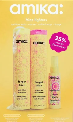Amika Frizz Fighters Anti-Frizz Wash + Care Set