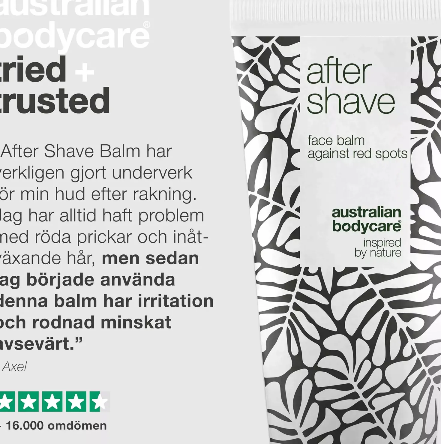 Australian Bodycare After Shave – soothing facial balm 200 ml