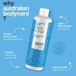 Australian Bodycare Salicylic Acid Face Toner 2% Bha Exfoliant 150 ml