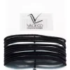 Avalea thin hair ties 12 pcs no metal 2mm black