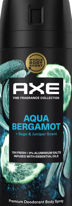 Axe 72h Fine Fragrance Aqua Bergamot Deodorant Bodyspray 150 ml