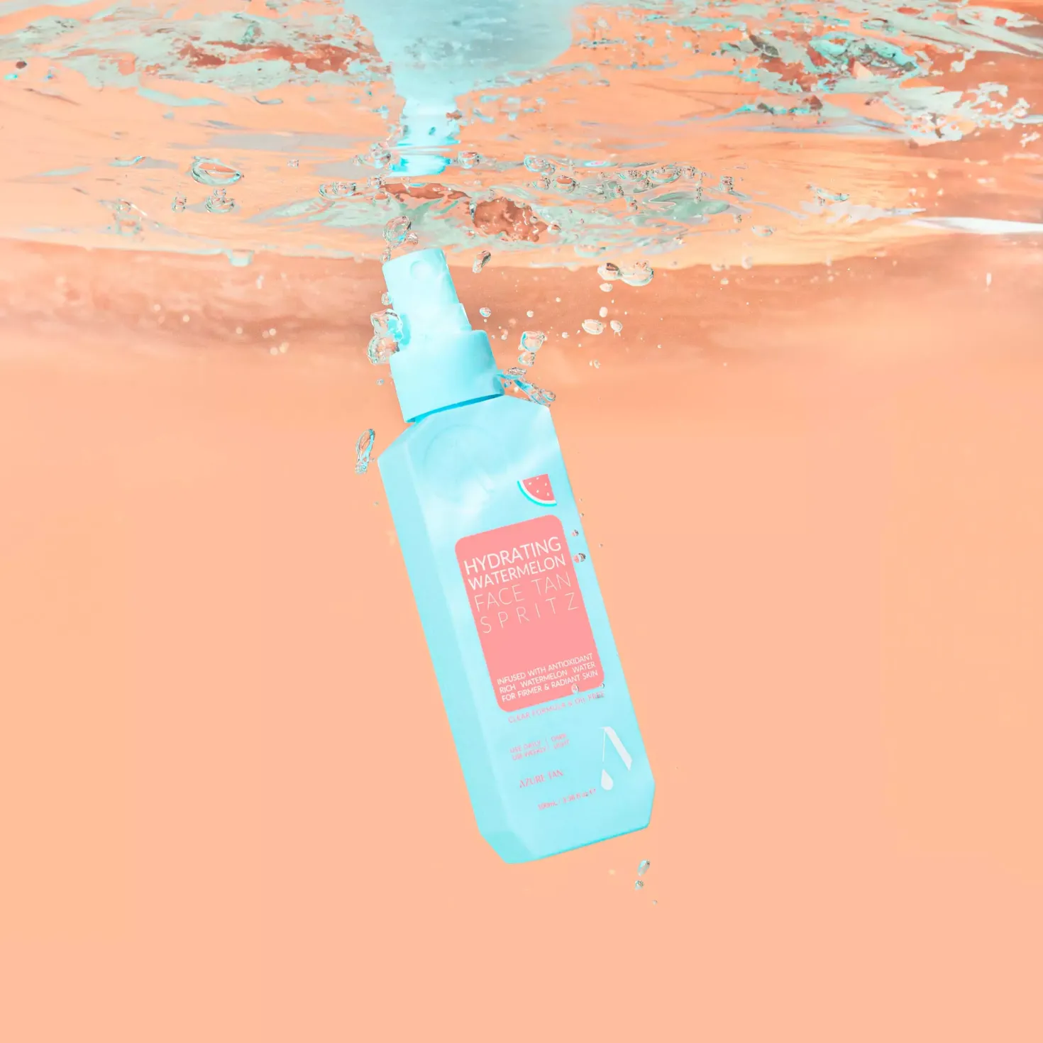 Azure Tan Hydrating Watermelon Face Tan Spritz Medium