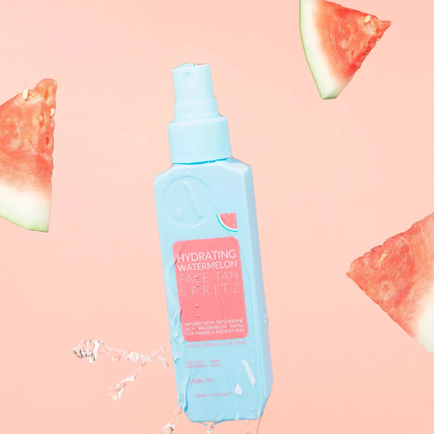 Azure Tan Hydrating Watermelon Face Tan Spritz Medium