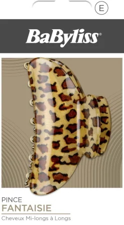 BaByliss Paris Accessories Jaw Clip with Leopard Print