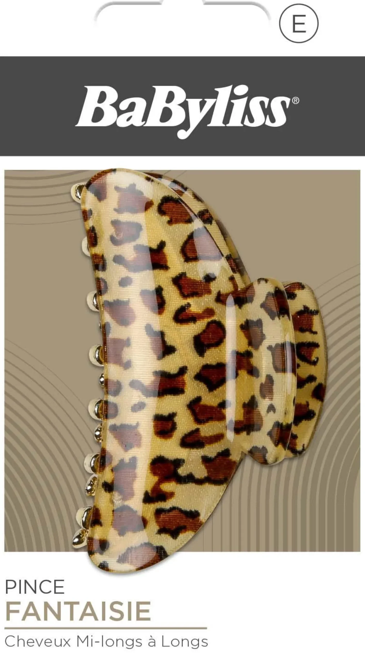BaByliss Paris Accessories Jaw Clip with Leopard Print