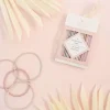 BACHCA Thin elastics x14 pastel-colored and lurex