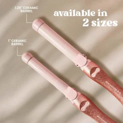 Beachwaver B1.25 Pink Glitter- 1.25 Inch Curling Iron