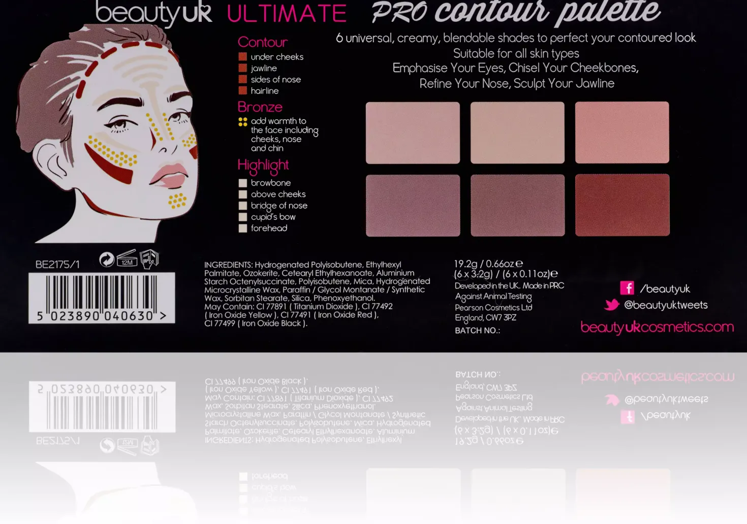 BEAUTY UK Ultimate Pro Contour Palette