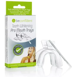 Beconfident Teeth Whitening Pro Mouth Trays 2-pack with pen applicator