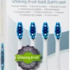 Beconfident Whitening Sonic 4-pack tootbrush heads white