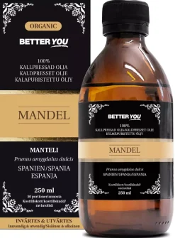 Better You Mandelolja EKO Kallpressad 250 ml