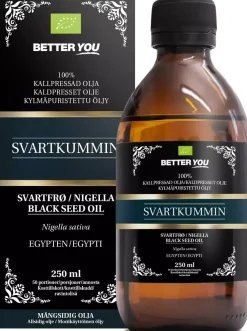 Better You Svartkumminolja EKO Kallpressad 250 ml