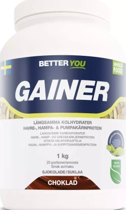 Better You Whole Food Gainer Choklad 1000 g