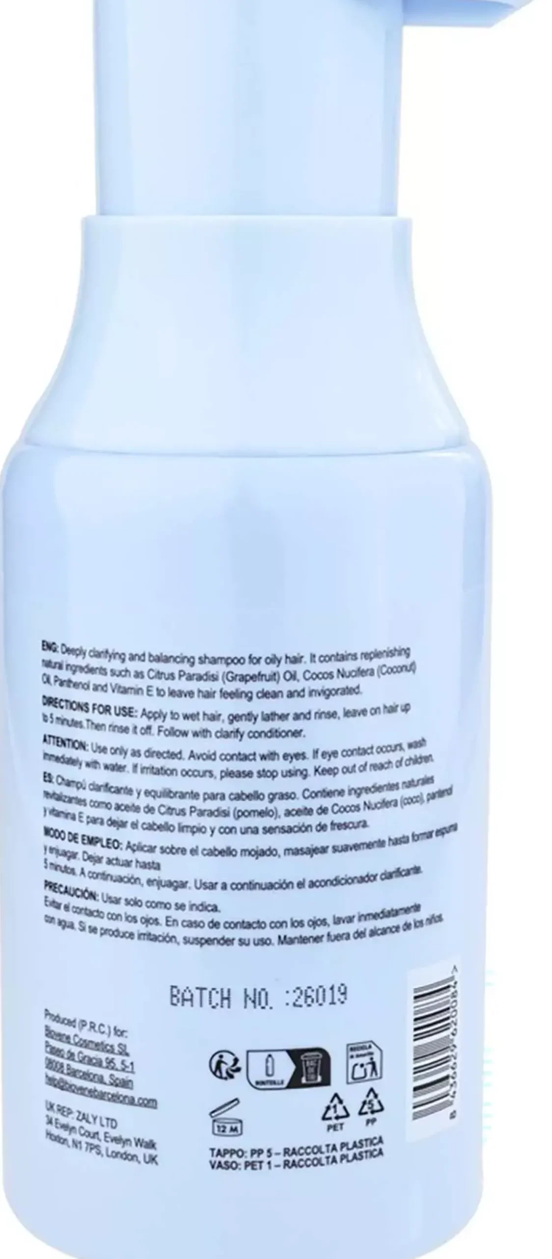 BiovèneB - BEST HAIR Clarify Grapefruit Shampoo - Oily Hair 300 ml