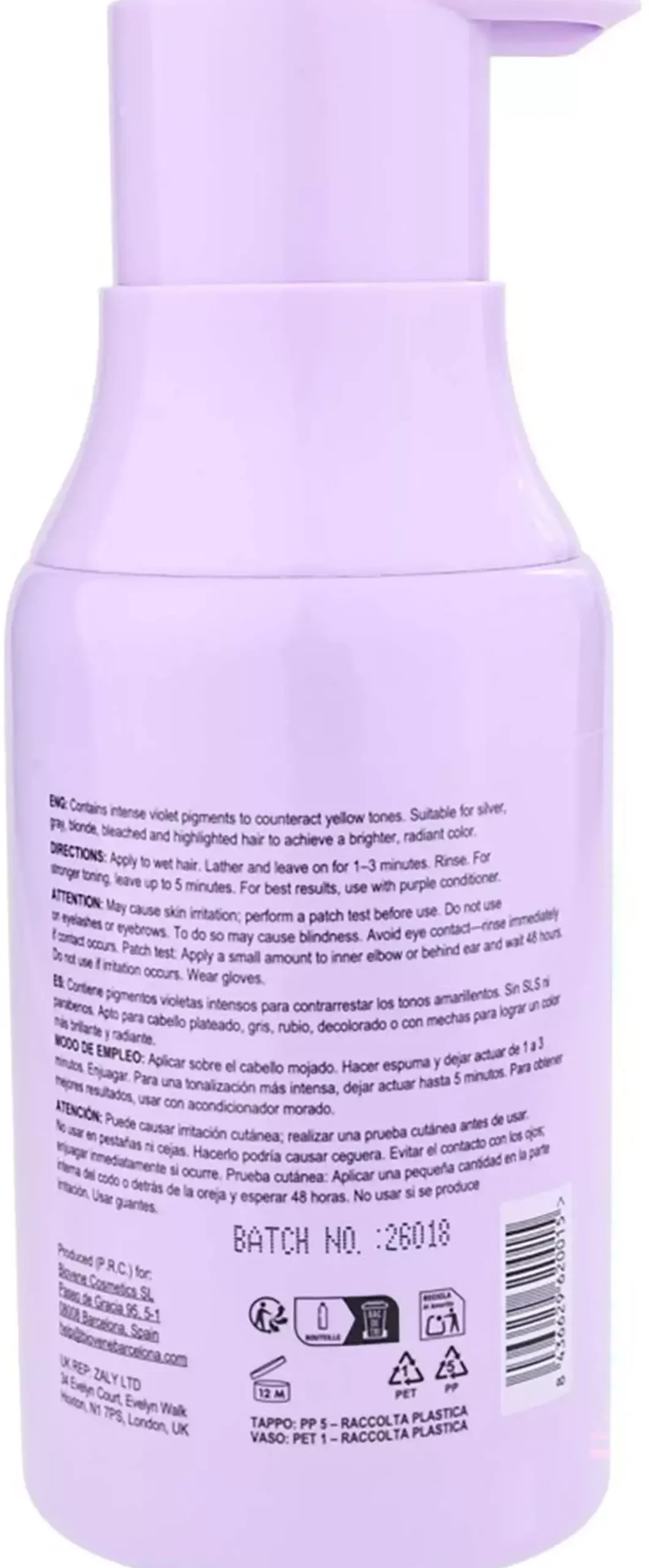 BiovèneB - BEST HAIR Purple Coconut Shampoo - Blonde Hair 300 ml