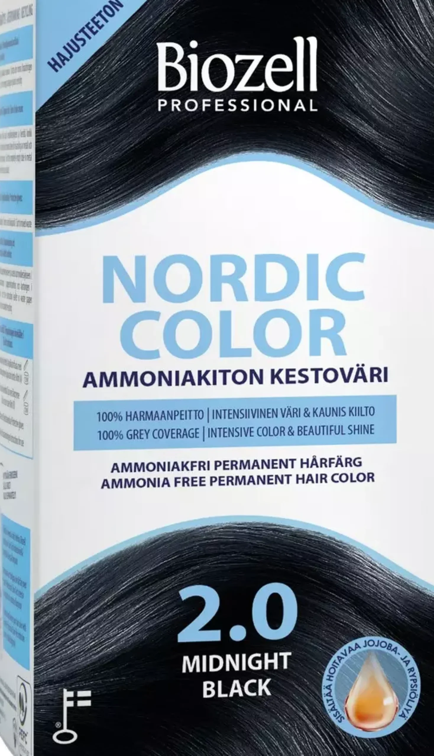 BiozellNordic Color Permanent Hair Color Cool Mahogany 3.45