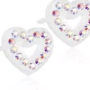 Blomdahl Brilliance Heart Hollow 10mm Rainbow