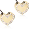 BlomdahlGolden Titanium Brilliance Sweetheart 8 mm, Crystal