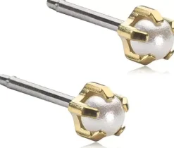 Blomdahl GT Tiffany Pearl 4 mm, White
