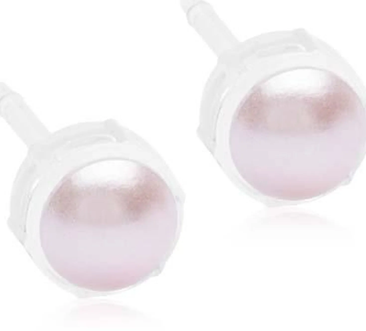 BlomdahlMedical Plastic Bezel Pearl 6 mm Light Rose