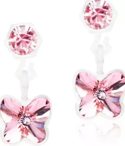 BlomdahlMedical Plastic Pendant Butterfly 4/5mm Light Rose