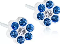 BlomdahlMedical Plastic Örhänge Nickelfri Plask 5mm Light fantasy
