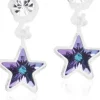 Blomdahl MP Pendant Star 4/6 mm, Crystal/lilac shimmer