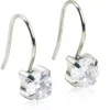 Blomdahl Natural Titanium Pendant Tiffany 7mm CZ White