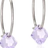 Blomdahl NT Ear Ring 14 mm, Bicone 6 mm Violet