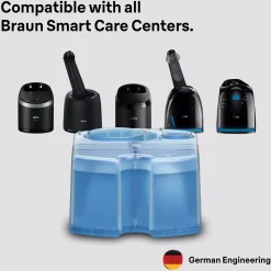 Braun 3in1 ShaverCare SmartCare Center Refill Cartridges Hygienic Cleaning 2 Pack 2 stk