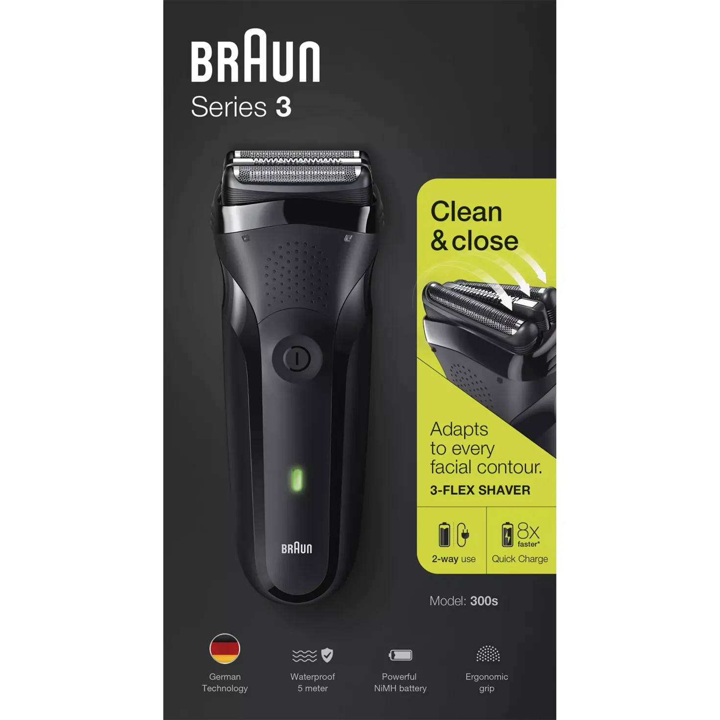 Braun Series 3 Shaver 300S Black