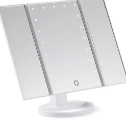 Browgame Cosmetics Tri Folded Lighted Makeup Mirror