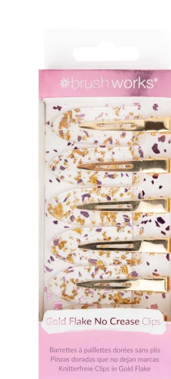 Brushworks Gold Flake No Crease Clips