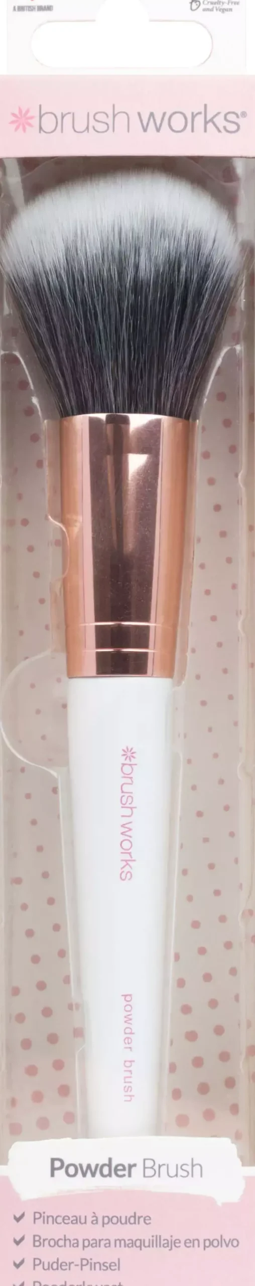 Brushworks Powder Brush - Pink & Gold