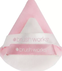 Brushworks Triangular Powder Puff Duo