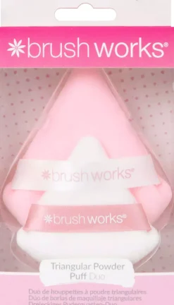 Brushworks Triangular Powder Puff Duo