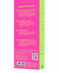B Swish Bgood Infinite Deluxe Vibrator Sea Foam