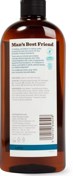 BulldogPeppermint & Eucalyptus Shower Gel 500 ml