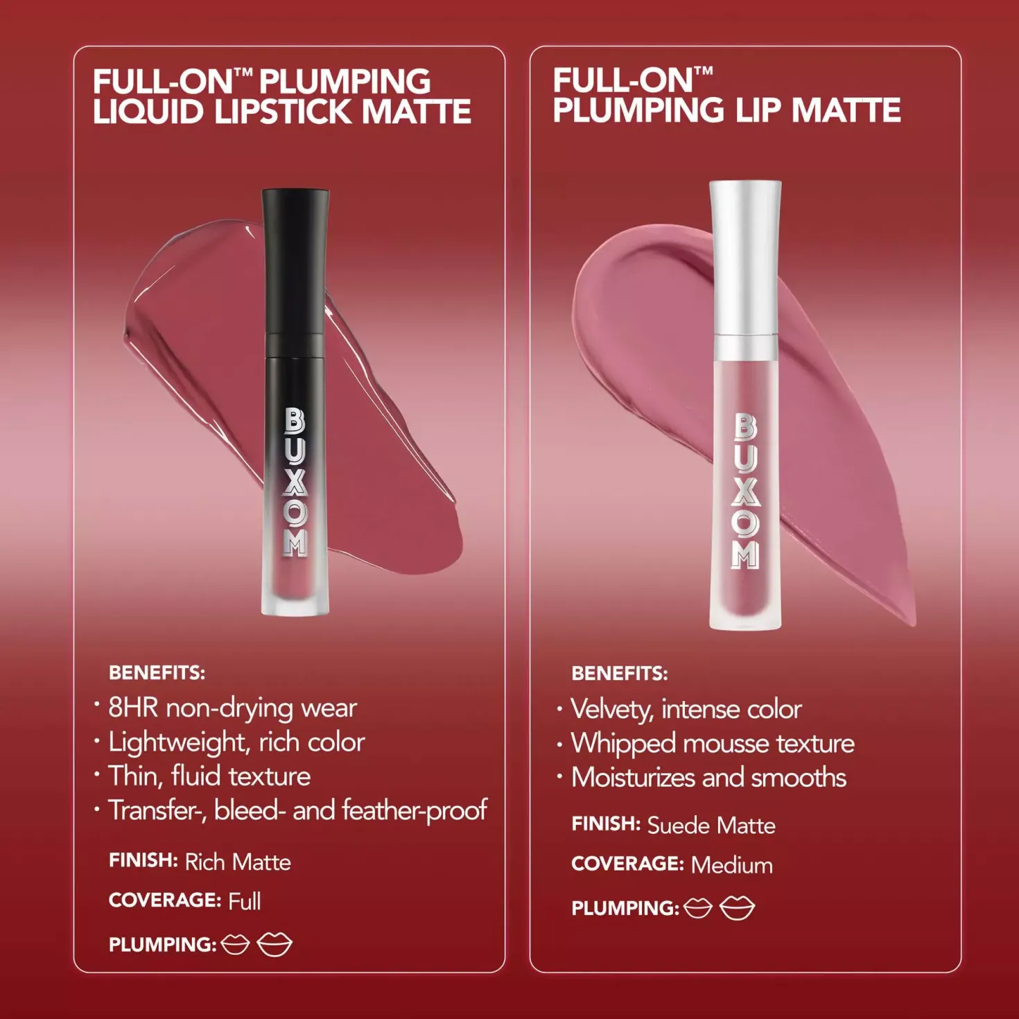 BUXOM Full On Plumping Lipstick Matte Barely There