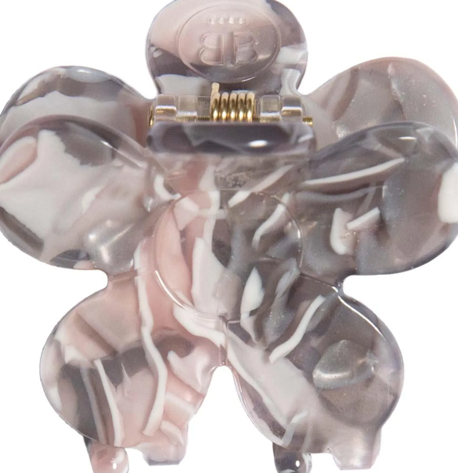 ByBarb Flower hair claw Daisy Grey