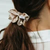 ByBarb Silk Hair Scrunchie Dark Grey