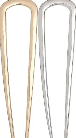 By Lyko French Duo Metallic Hair Pins