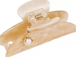 By Lyko Hair Claw with Charm Beige
