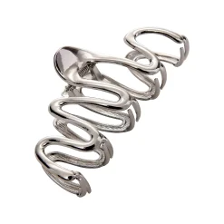By Lyko Metallic Hair Claw Wave Silver