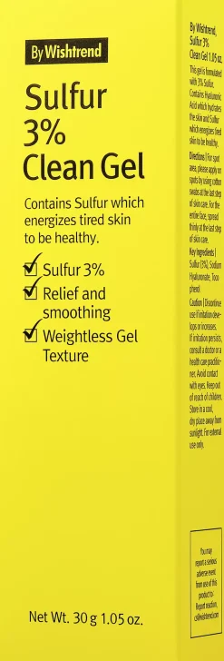 By Wishtrend Sulfur 3% Clean Gel 30 ml